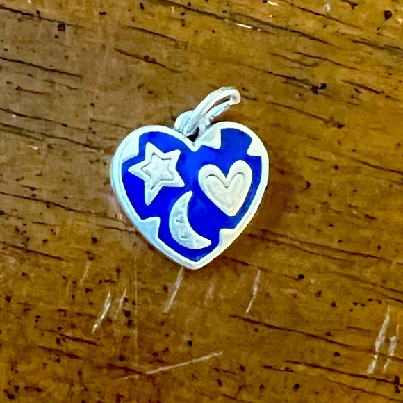 James Avery Charm- Enamel Written in the Stars Heart - Picture 1 of 2